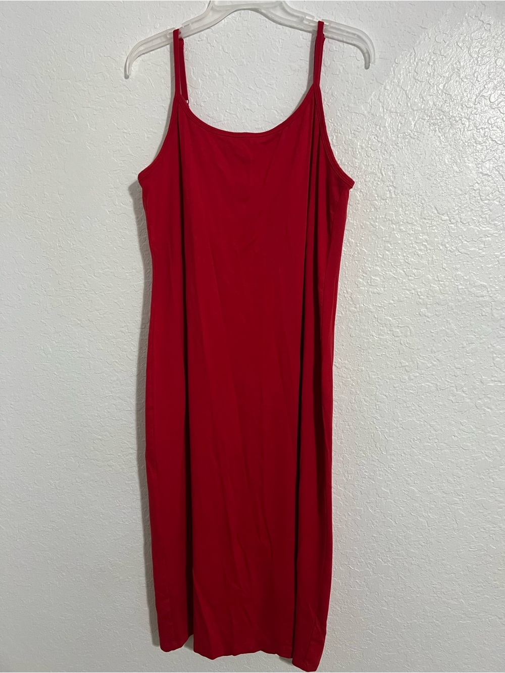 GAP Women’s Red Bodycon Long Dress Ajustable Straps Sleeveless Size XL #847